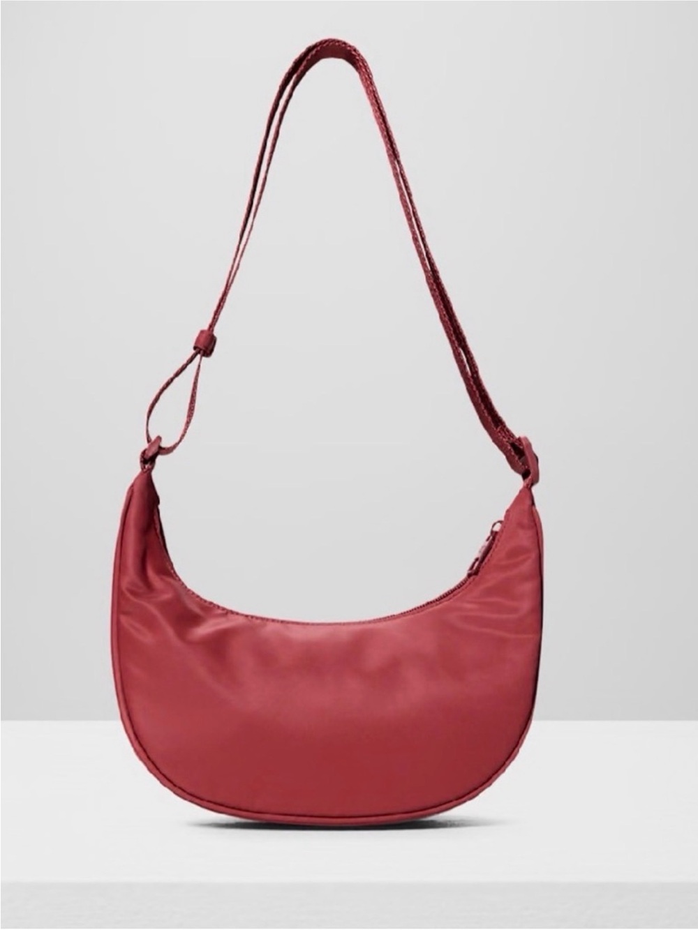 Aritzia Sunday Best Phoebe Mini Crescent Bag - Red